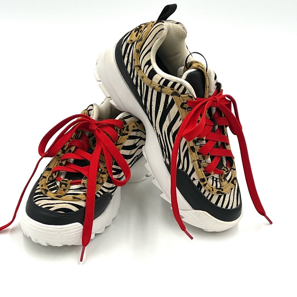 Fila Disruptor II Leopard Print Sneakers Size 7.5
